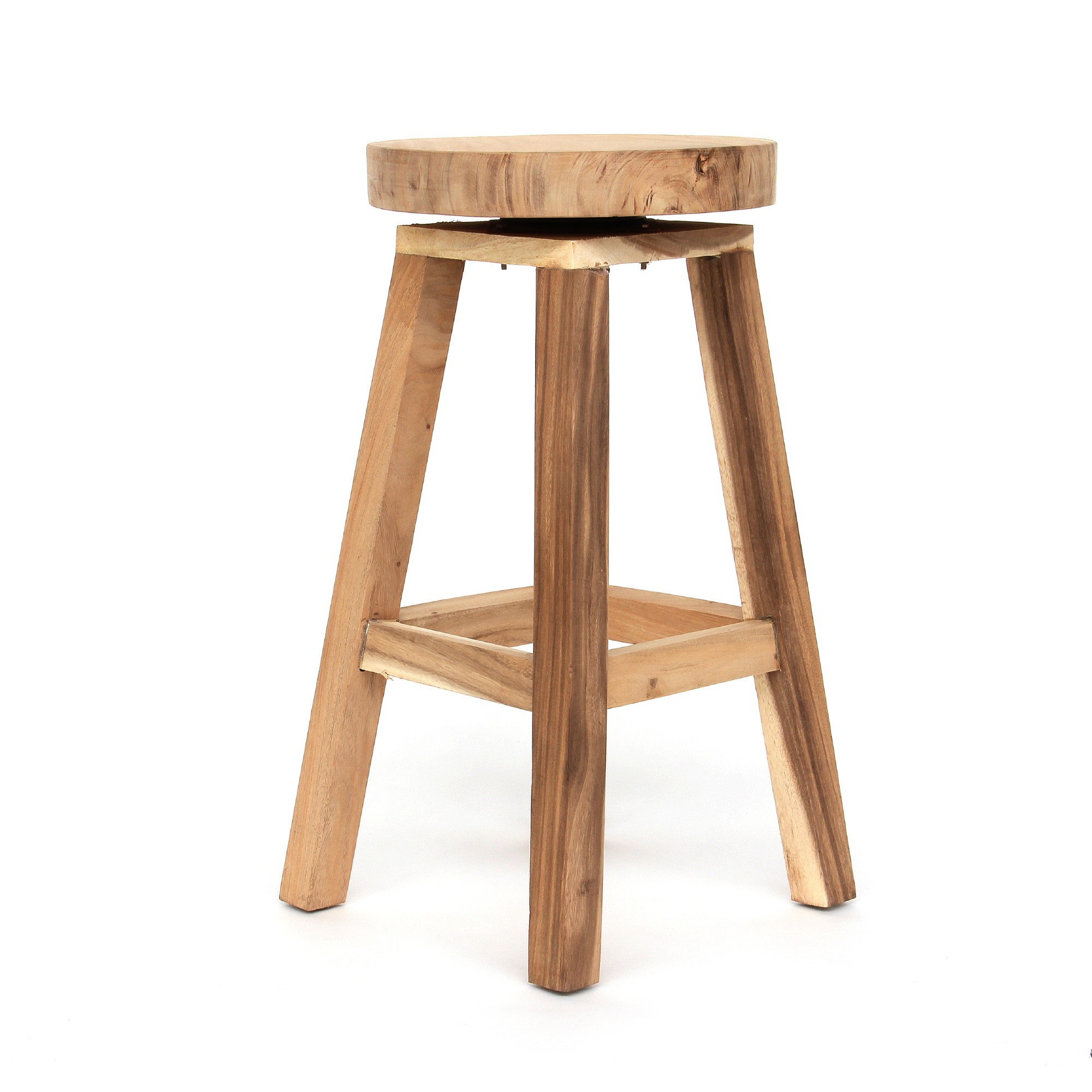 Barhocker 'Markham', natur, T 40 cm, B 40 cm, H 78 cm von fischer's lagerhaus