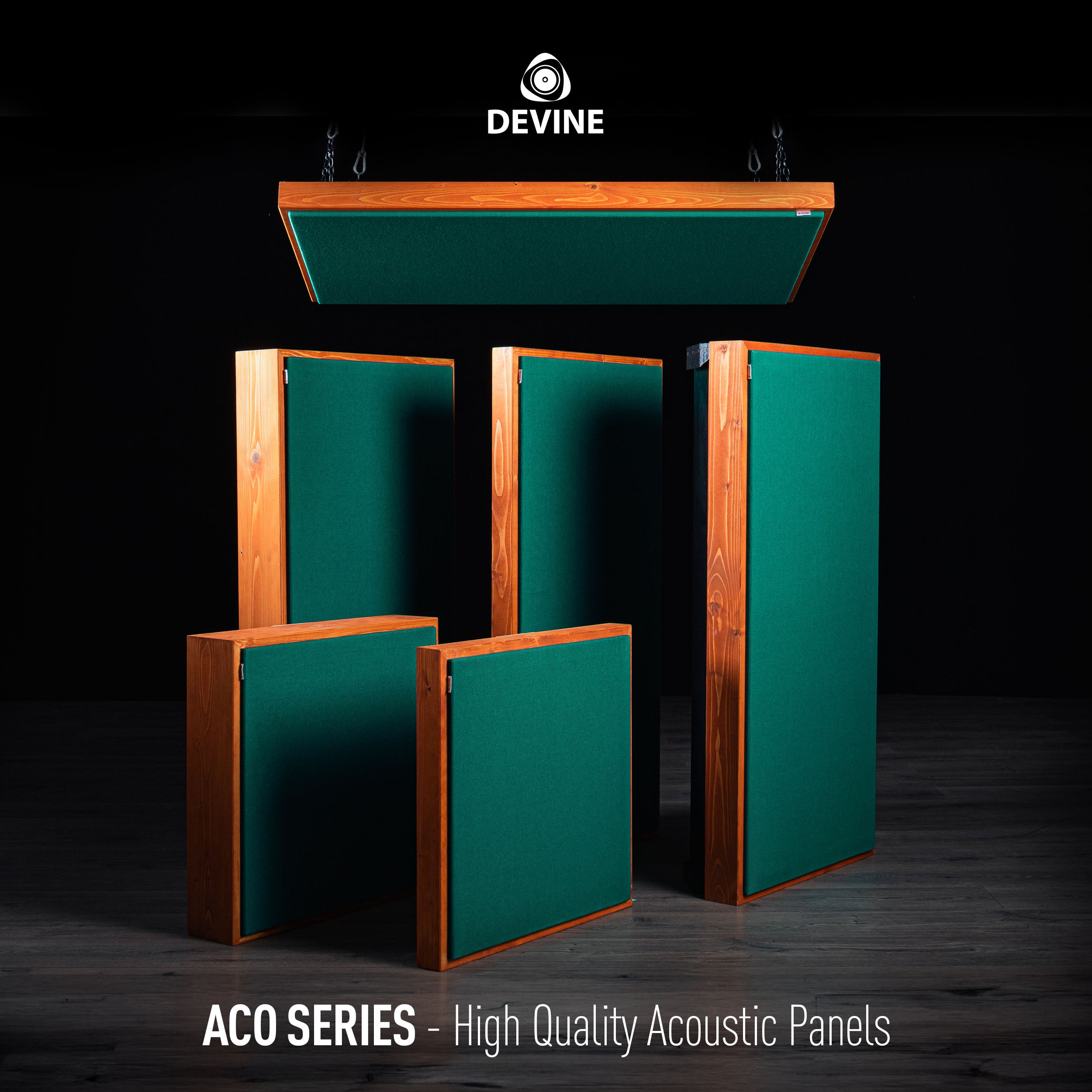 Devine Aco Studio Cloud Green plafond absorber 1200x600x70 mm