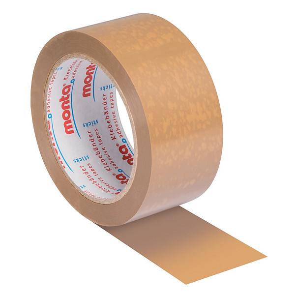 6 rubans adhésifs PVC Monta 283 havane 50 mm x 66 m