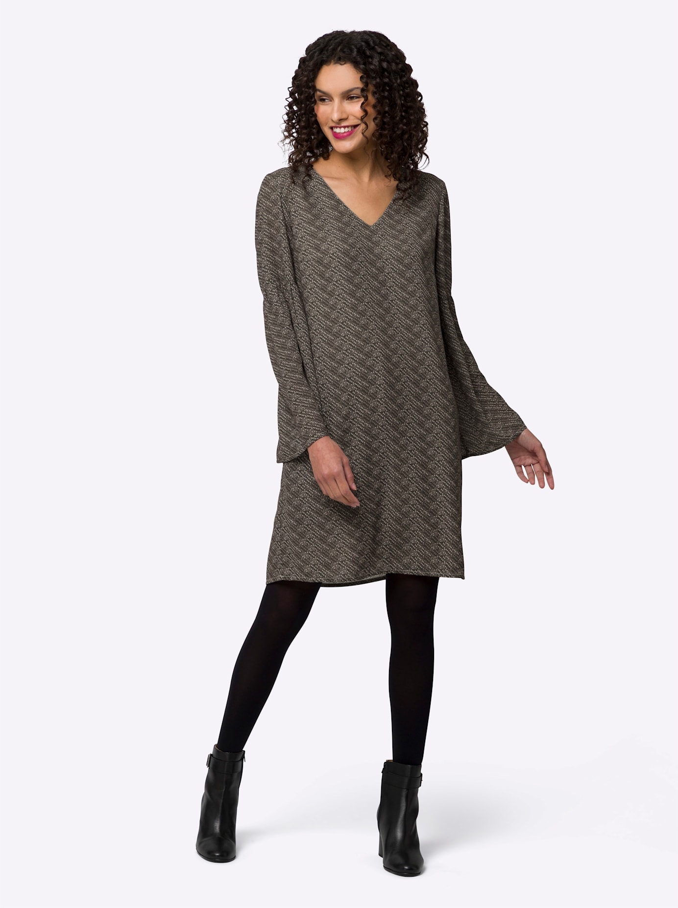 heine Druckkleid »Druck-Kleid« Nahttasche