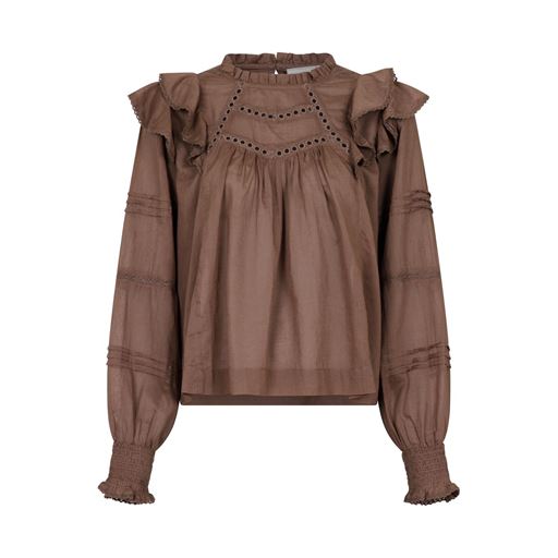 Neo Noir Simkie S Voile Bluse, Light Brown, 34