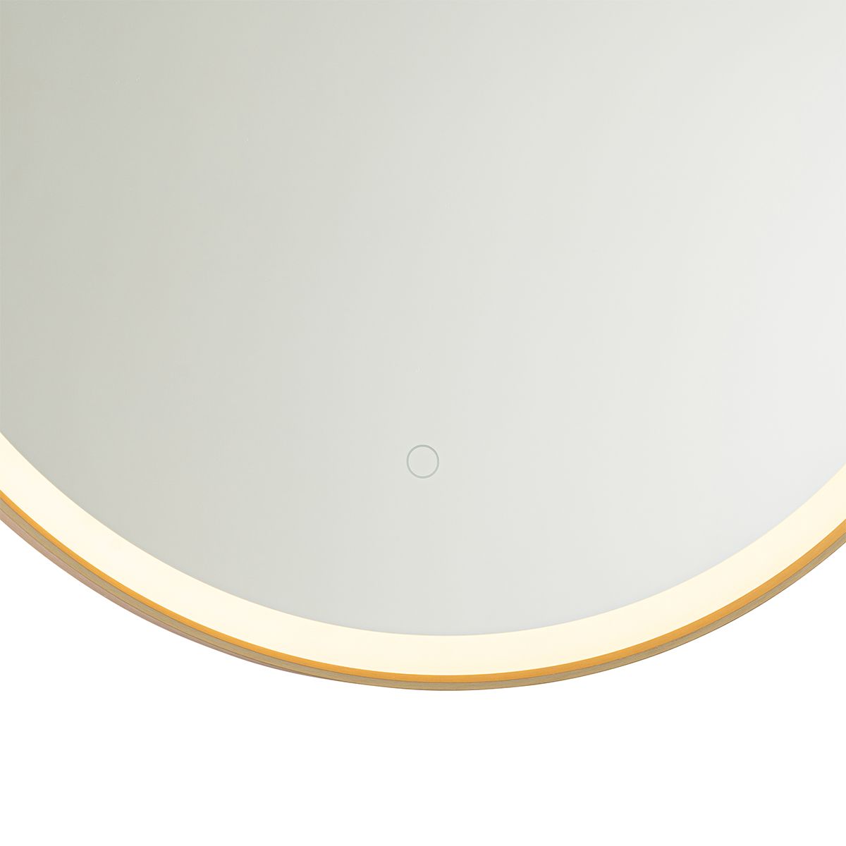 Badkamerspiegel goud 70 cm incl. LED met touch dimmer - Miral