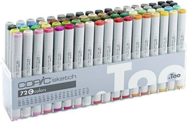 Copic Sketch - Starterset - 72 Kleuren - Acrylhoes