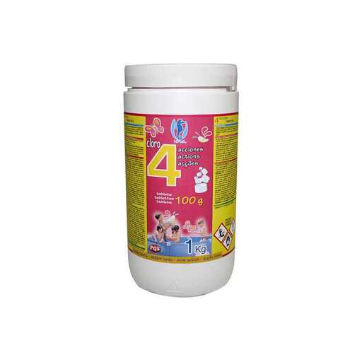 Mugar Hip Cloro 4 Ações T-100 Bt. 1 Kg.