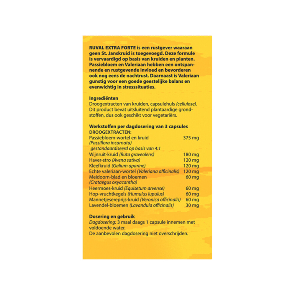 Bloem Ruval Zonder St. Janskruid100 capsules
