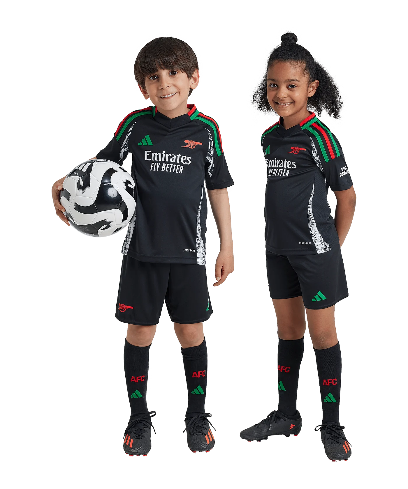 adidas FC Arsenal London Minikit 2024/2025 Away Kids Schwarz