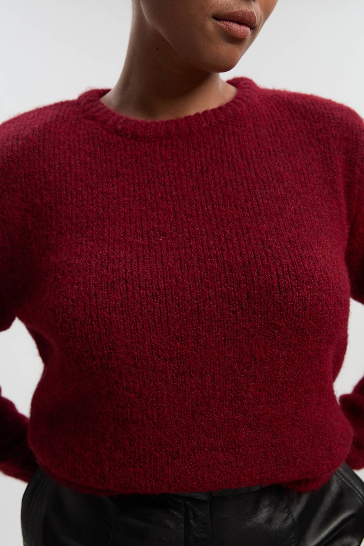 KarenMillen synthétiquell Grande Taille Col Rond en Maille Douillette
