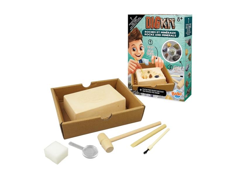 Buki Experimentierkasten DigKit Steine und Mineralien Ausgrabungs-Set