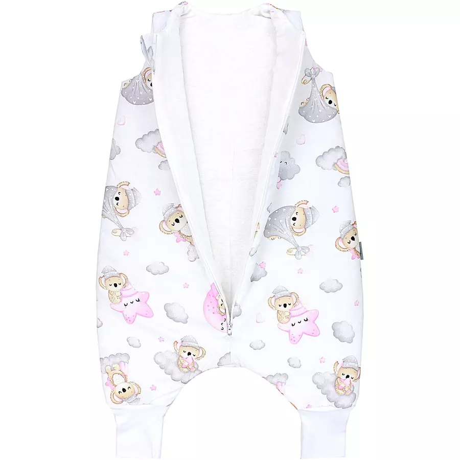 TupTam Baby Winter Schlafsack mit Beinen graurosa