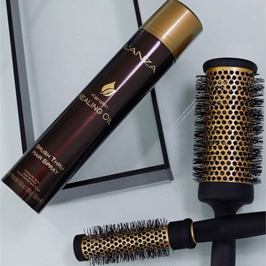 L'ANZA Keratin Healing Oil Brush Thru Hair Spray 350ml