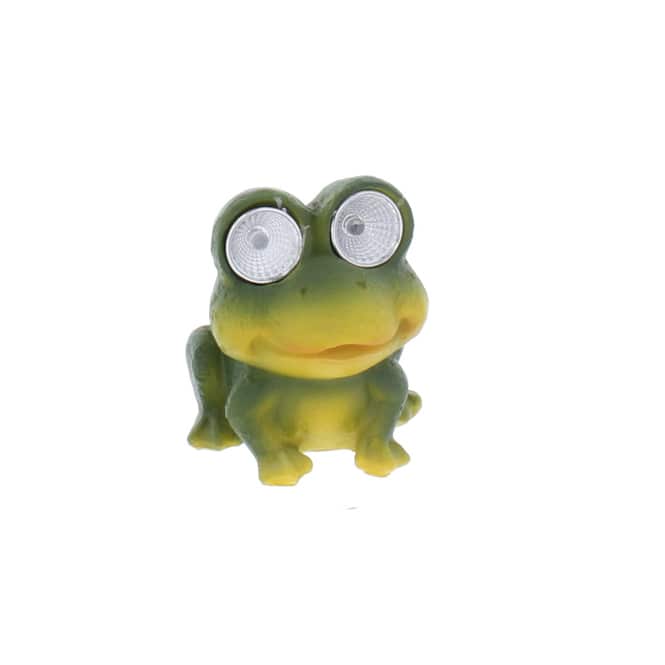 Frosch mit Solar LED - ca. 7 x 7 x 8,5 cm