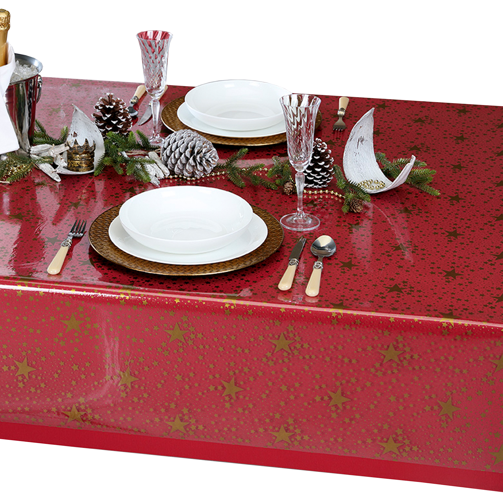 Schutzfolie - transparent - Sterne - 140 cm breit