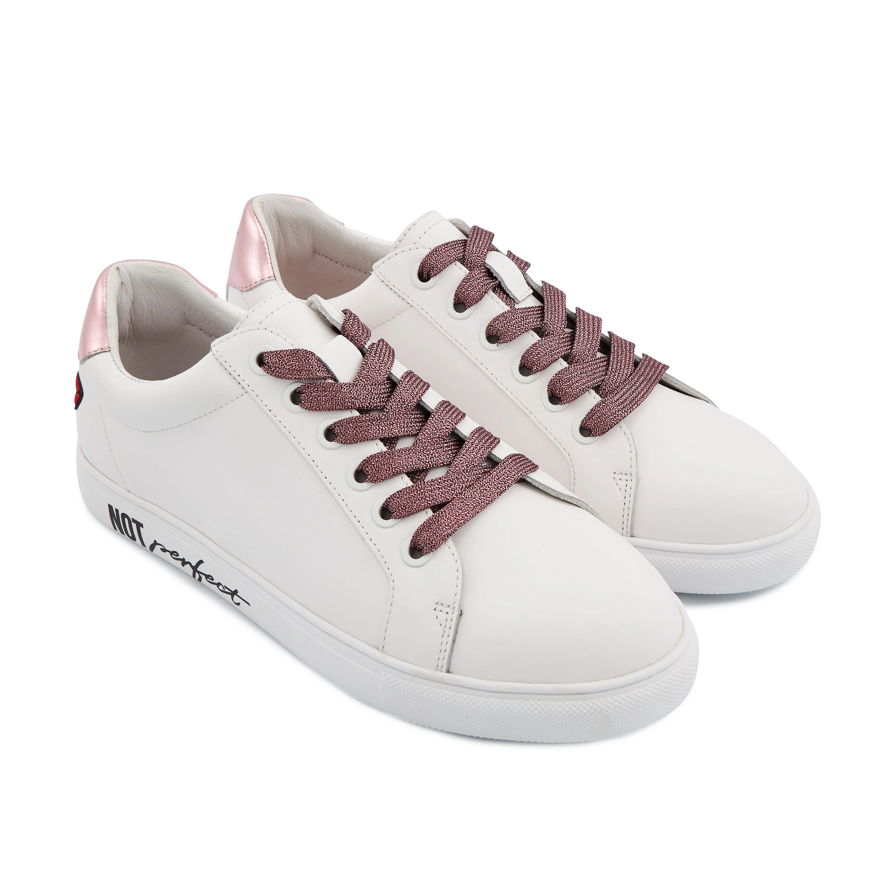 SIMONE NOT PERFECT - Sneakers en cuir | Blanc