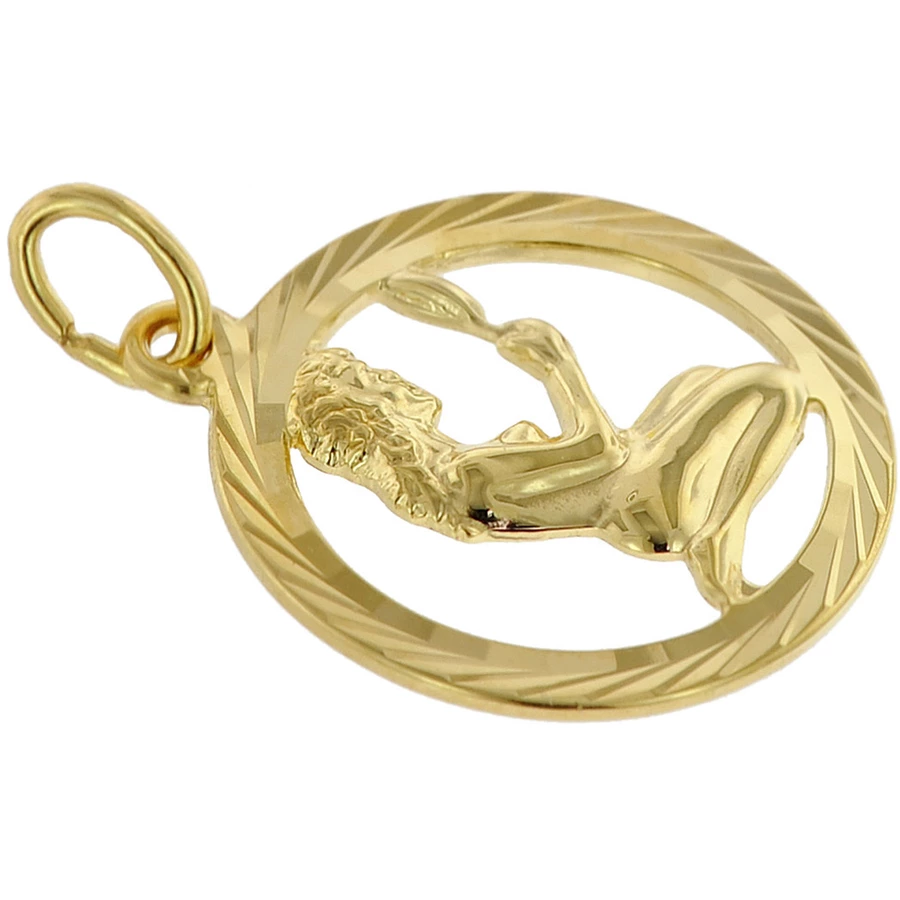 trendor Kinder Sternzeichen Jungfrau 333 Gold + goldplattierte Kette gold