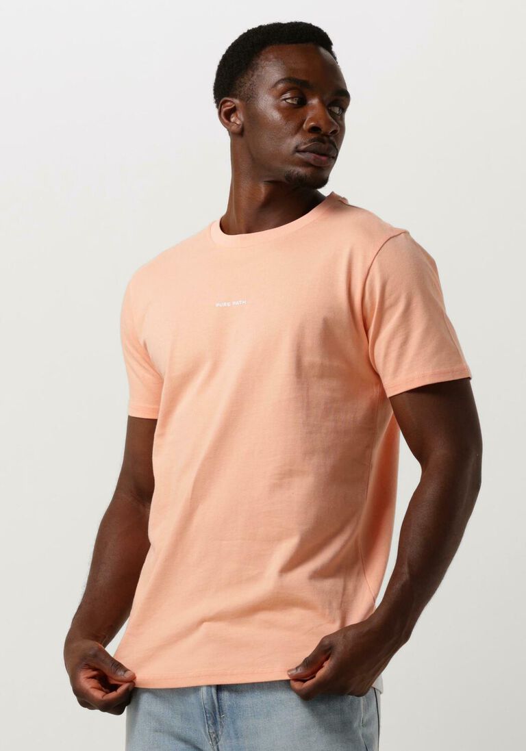PURE PATH koraal pure path t-shirt tshirt with front and back print