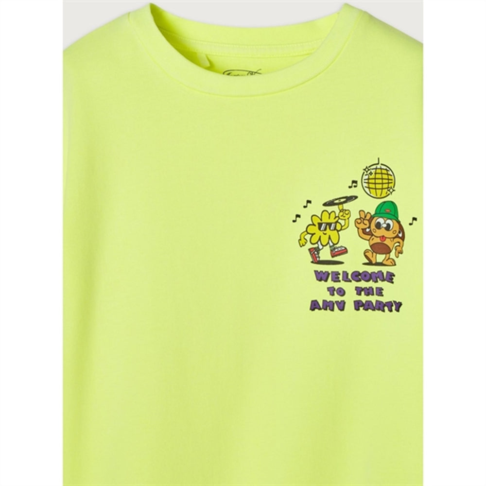 T-Shirt Fizvalley Neon Yellow