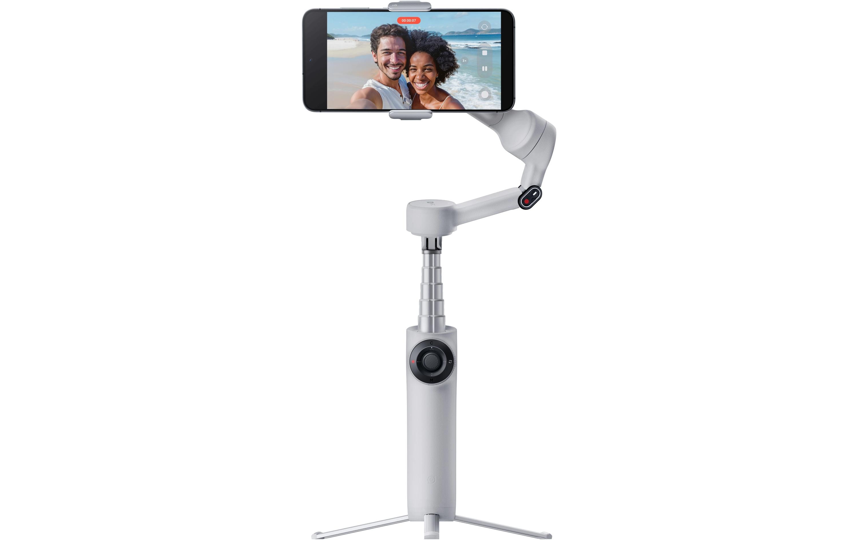 Gimbal Flow 2 AI Tracker Bundle<br>Smartphone-Gimbal mit KI-Tracker und LED-Licht