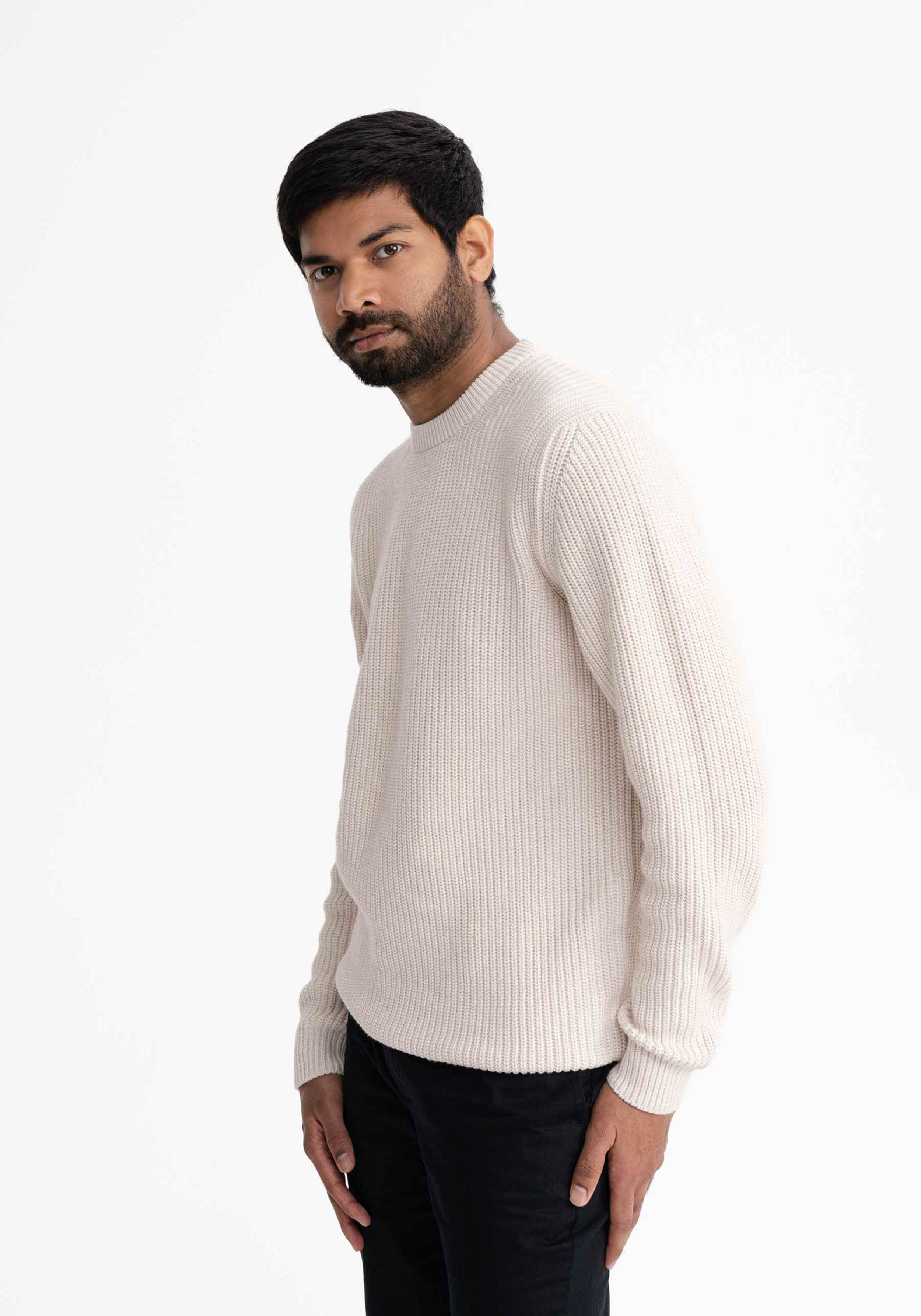 Mela Strickpullover Ravi Cream Melange