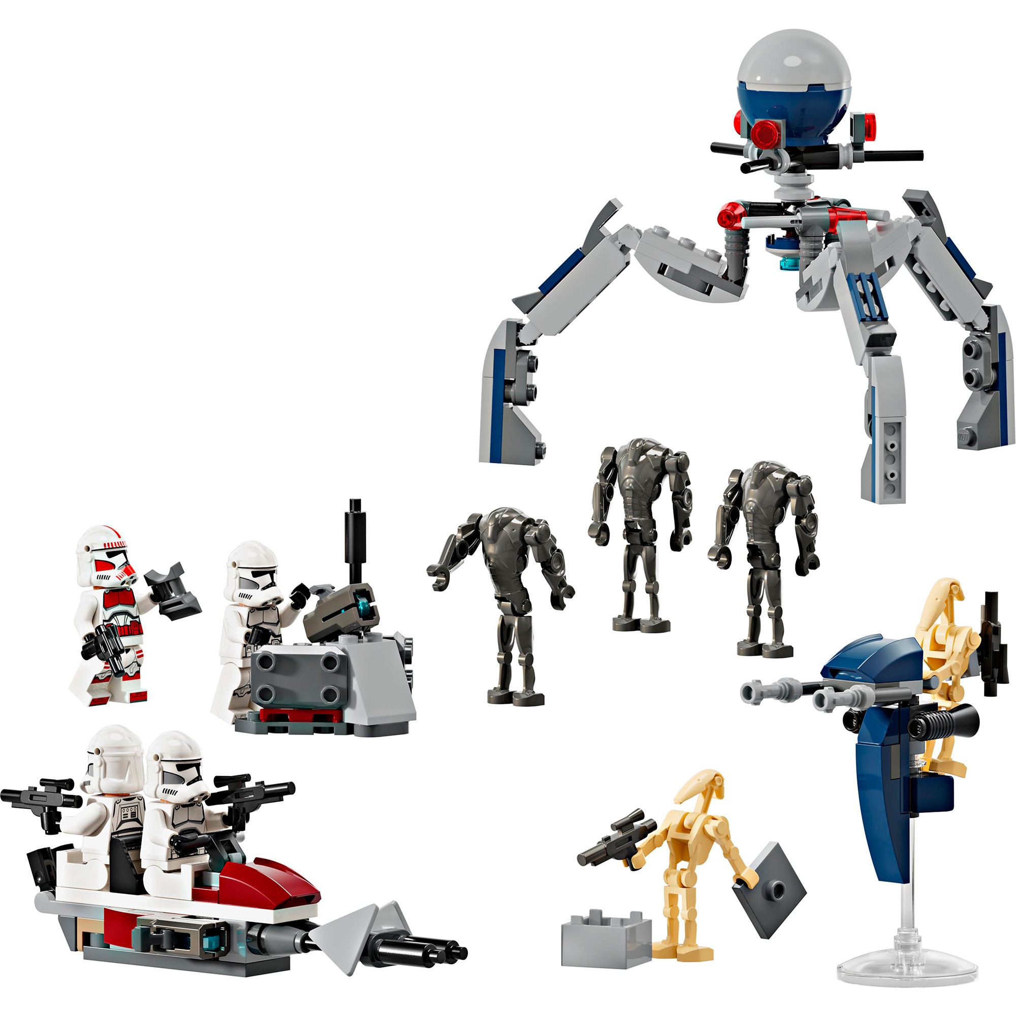 LEGO Konstruktionsspielzeug LEGO Star Wars Clone Trooper & Battle Droid Battle Pack