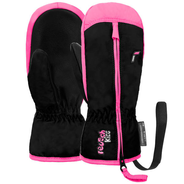 Moufle ski REUSCH BEN MITT BLACK/KNOCKOUT PINK