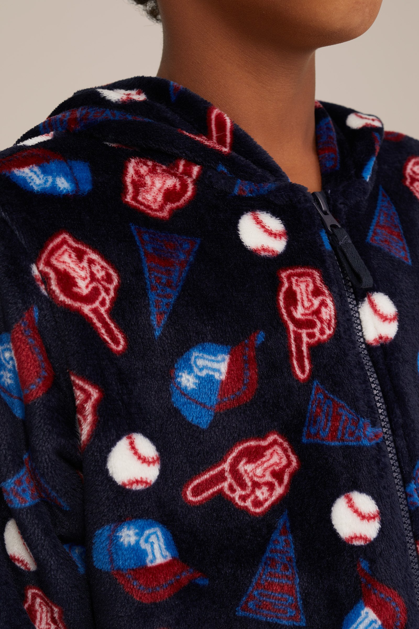 Jongens onesie met dessin WE Fashion Donkerblauw