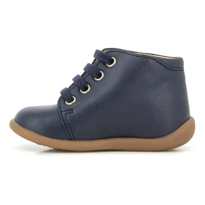 Pom d'Api Bottines à lacets Stand Up | Bleu marine