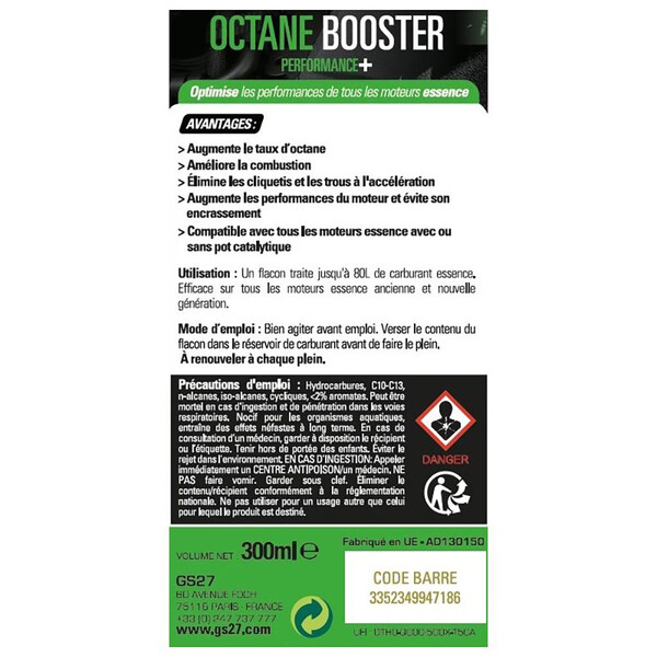 GS27 - Octane Booster Performance+ 300 ml