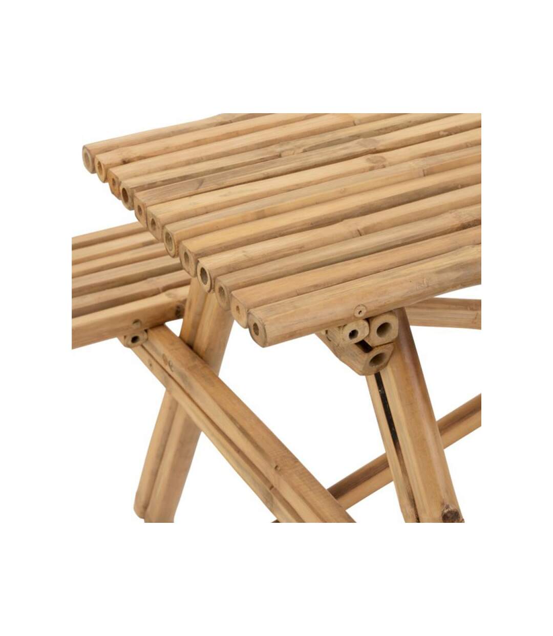 Paris Prix - Table De Jardin & 2 Bancs paradis 134cm Naturel