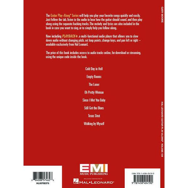 Hal Leonard Gary Moore Guitar Play-Along