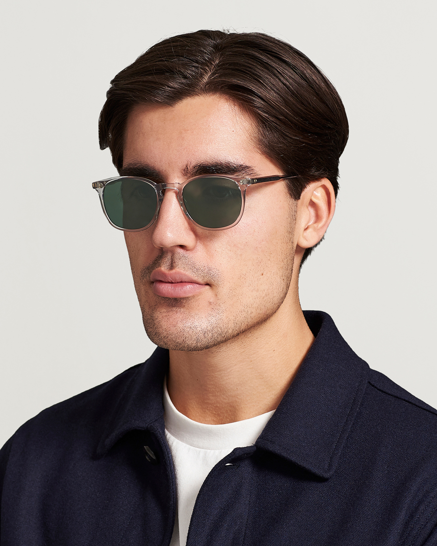Garrett Leight Kinney 49 Sunglasses Transparent/Green