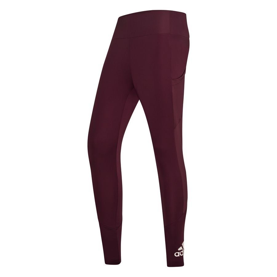 adidas Collant Designed to Move Big Logo - Rouge Femme