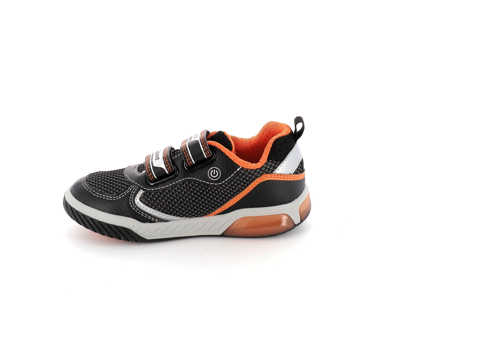 Geox-J INEK BOY-J159CB Matières combinées Noir Orange