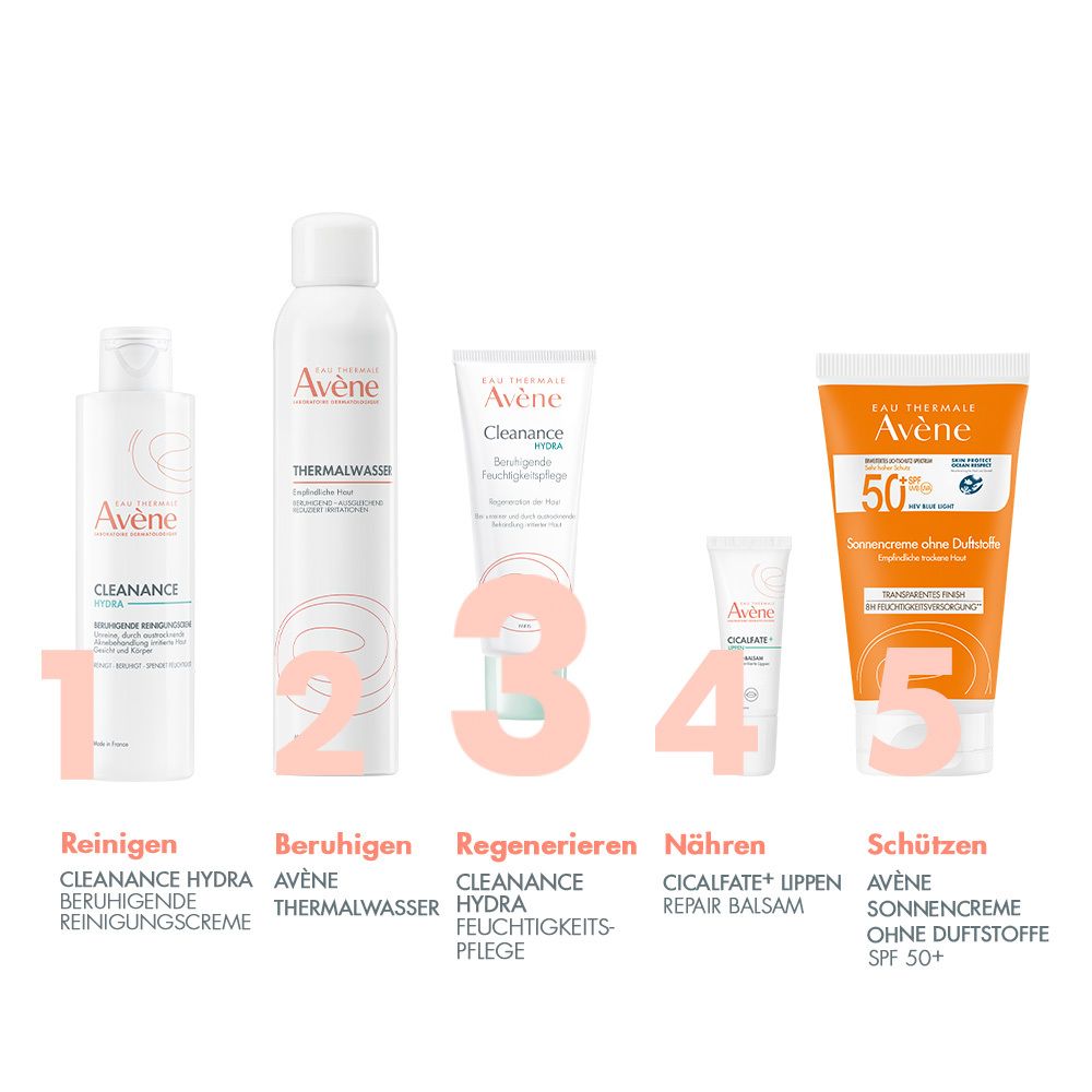Avène Cleanance Hydra beruhigende Feuchtigkeitspflege - bei dermatologischer Behandlung von Akne