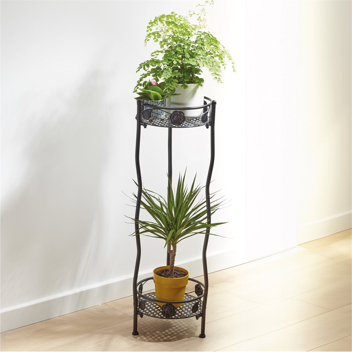 Support plante noir