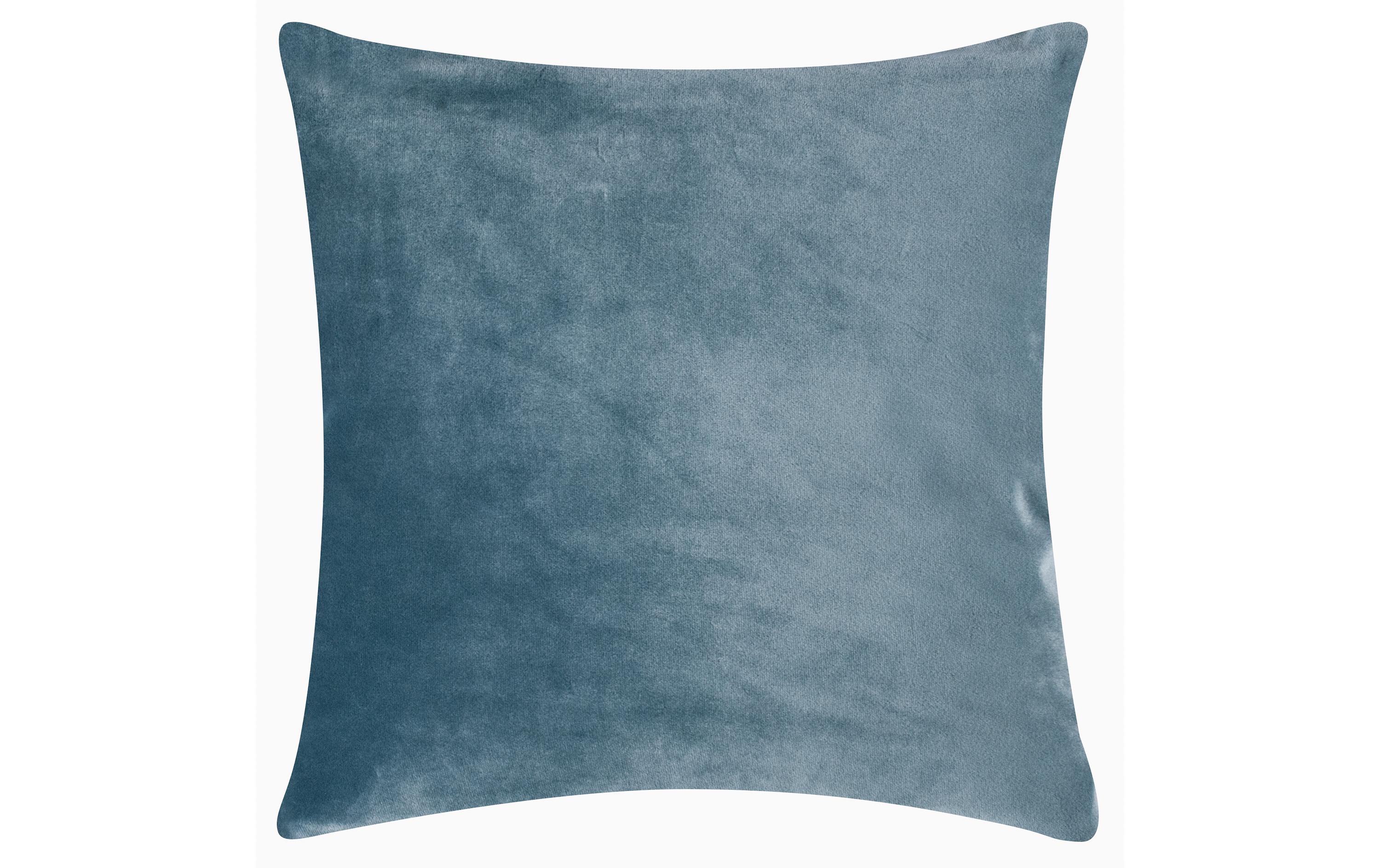 Kissenbezug Smooth, 50 x 50 cm BlaugrauKuschelige Kissenhülle
