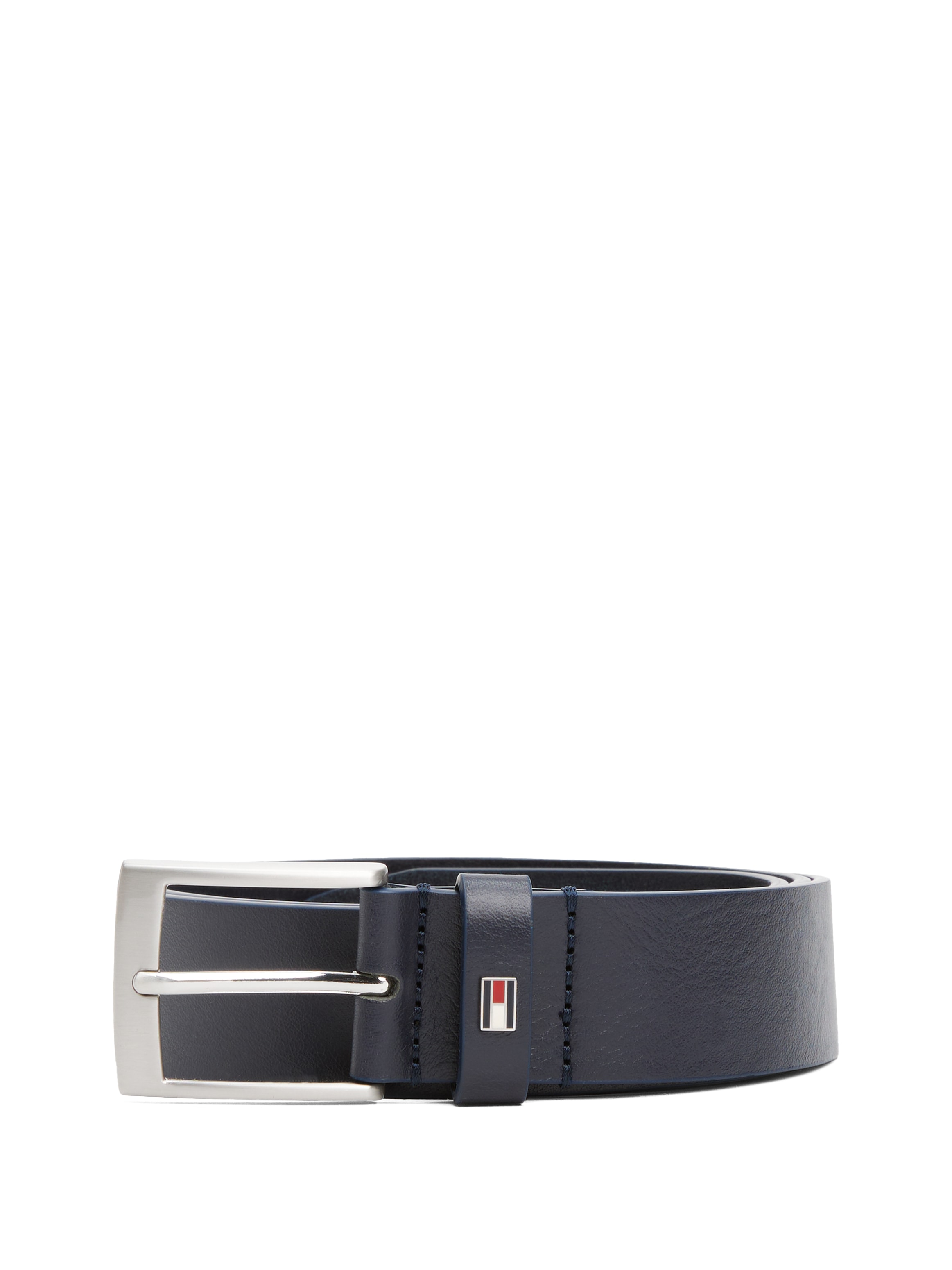 Tommy Hilfiger Ledergürtel »ADAN 3.5 cm breit EXT«, Metalllogopatch, Einfachdornschnalle