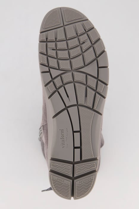 Vitaform, Leder-Stiefeletten, Lammfell, Schleife, Weite H
