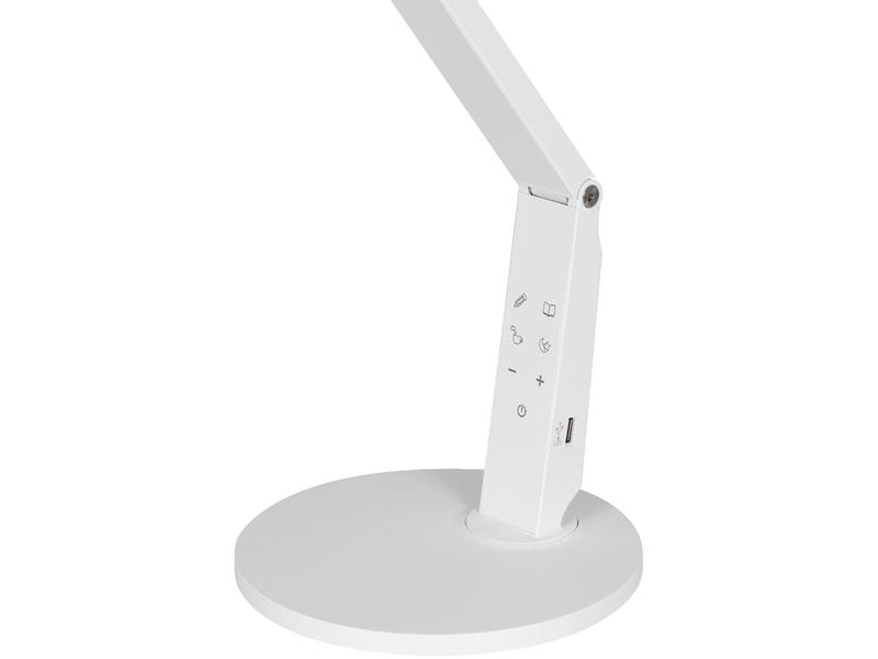 Hansa Schreibtischleuchte LED Vario Plus Weiss Multifunktionelle LED Leuchte