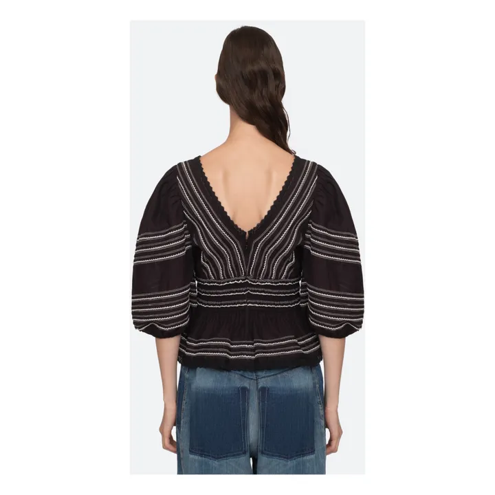 Sea NY Top Mable Cambric | Noir