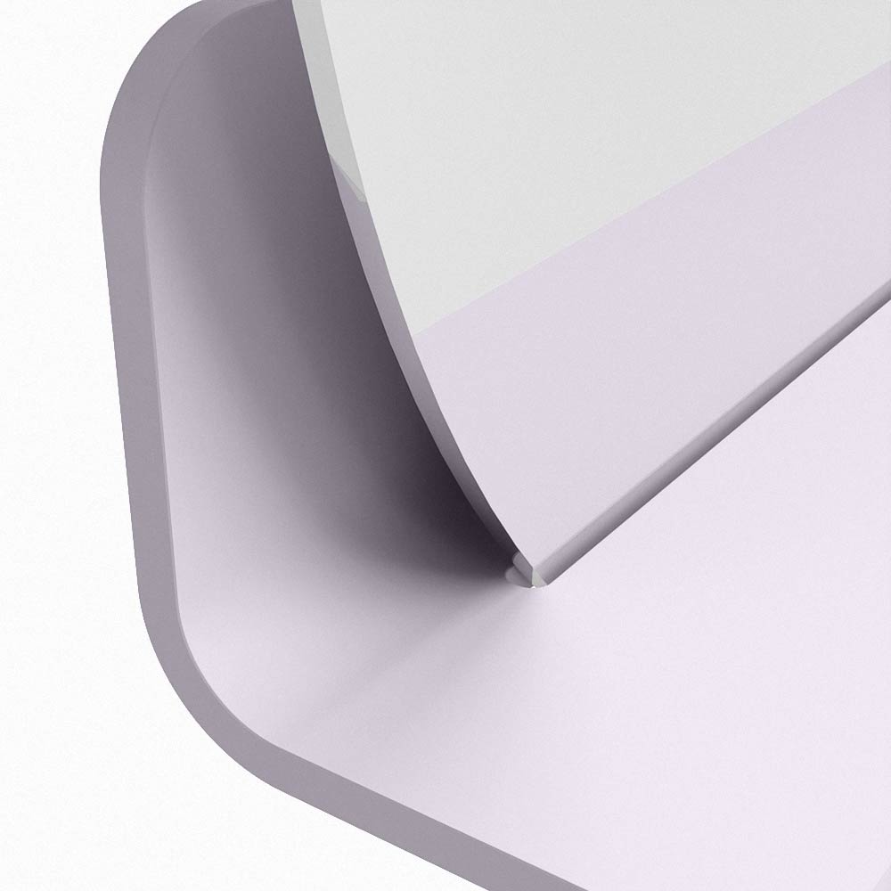 Mondiaz Spot spiegel rond Ø60cm met planchet cale
