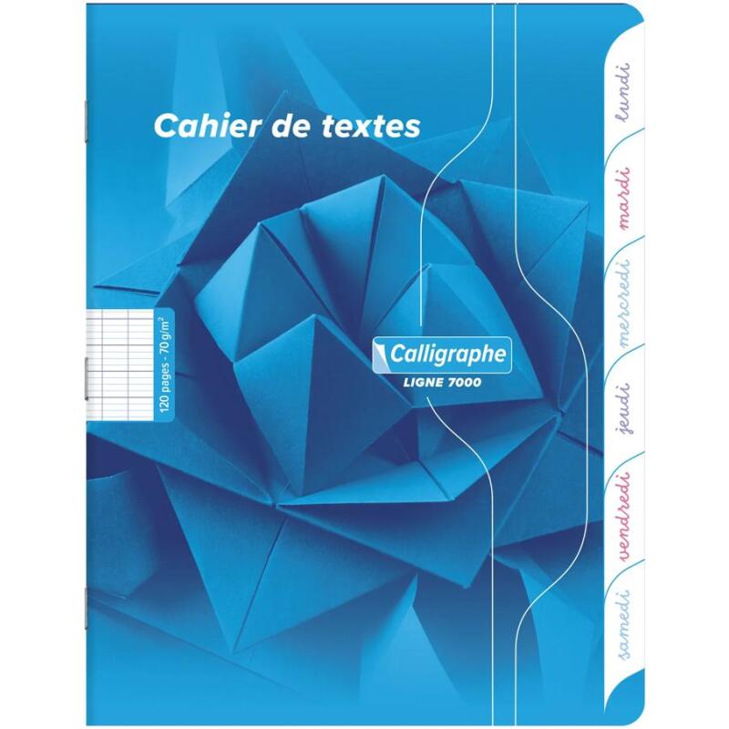 Textes piqué 7000 17x22 cm 120 pages grands carreaux 70 g - Assortis