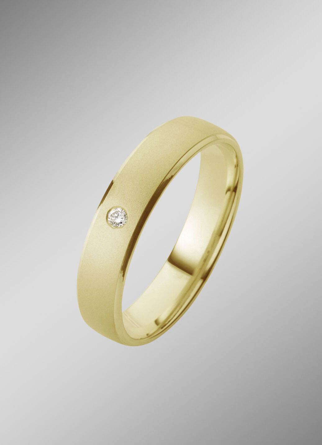 Eleganter Trauring in Gold