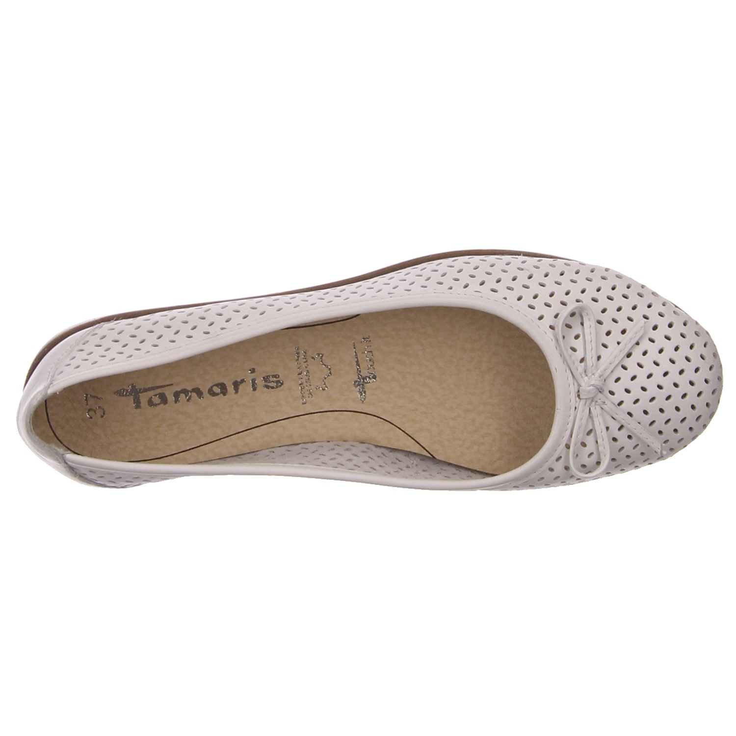 Tamaris Ballerina weiß weiss/weiss kombi