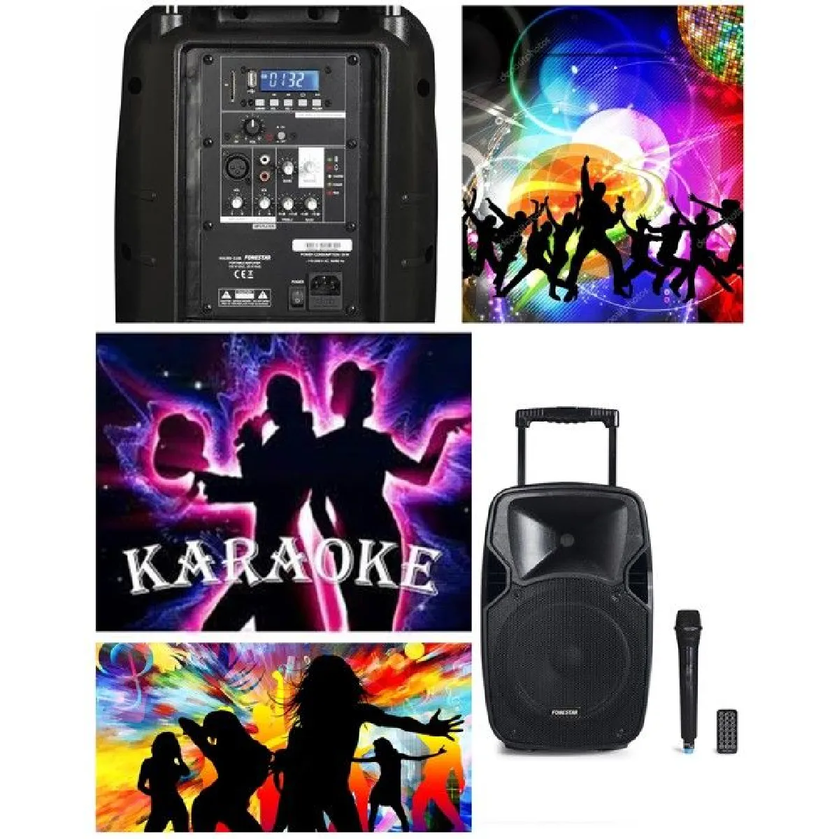 FONESTAR Enceinte Karaoke PRO