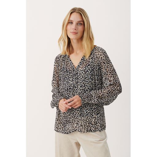 Part Two Ketta Bluse, Black Dot Print, 38