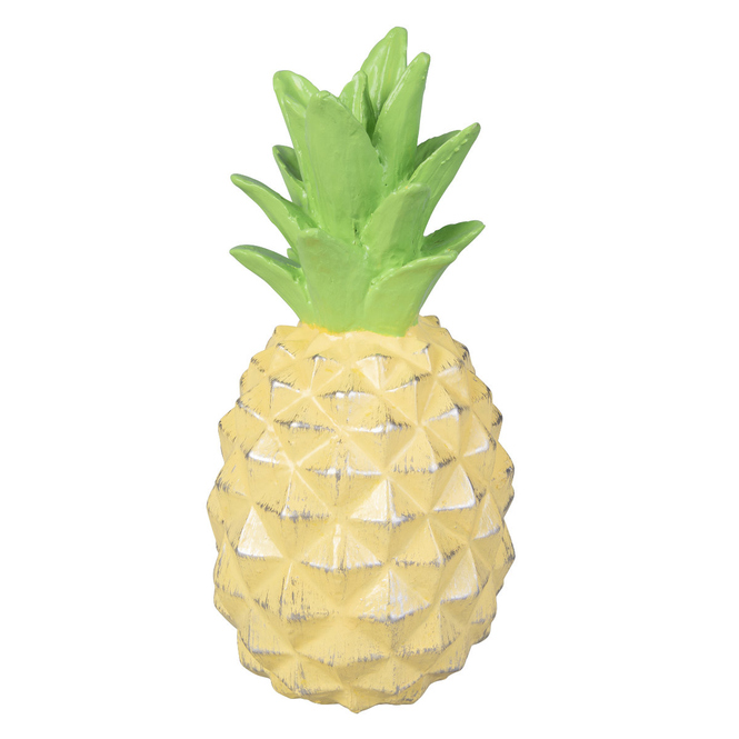 Ananas - aus Polyresin - ca. 8,5 x 8,5 x 18 cm