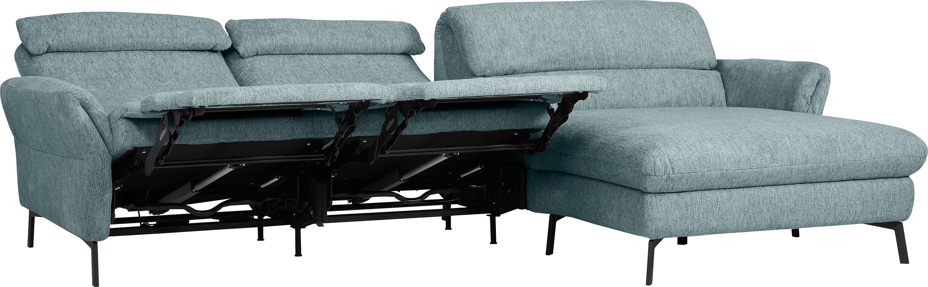 SEBO Ecksofa - Hellblau / B: 284.0 cm x T: 161.0 cm x H: 84.0 cm