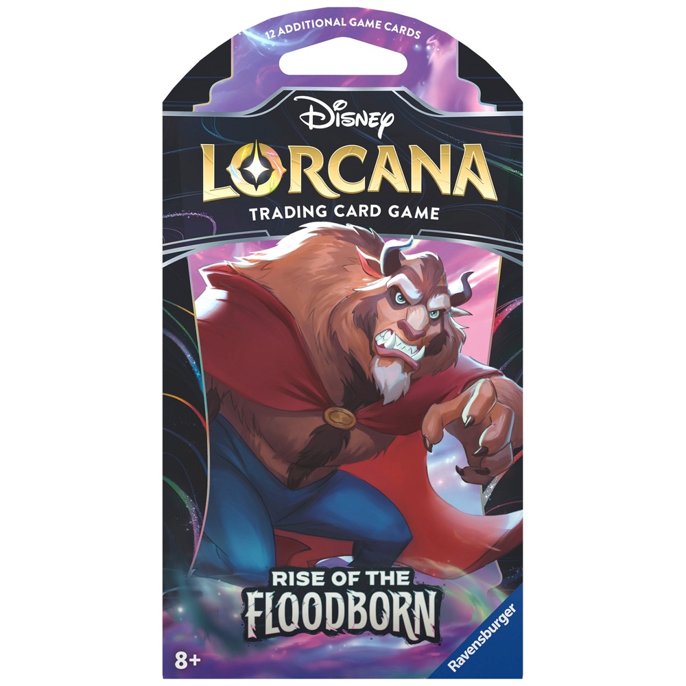 Lorcana Sammelkartenspiel: Aufstieg der Flutgeborenen Boosterpack-Sortiment (mit Schutzhüllen)