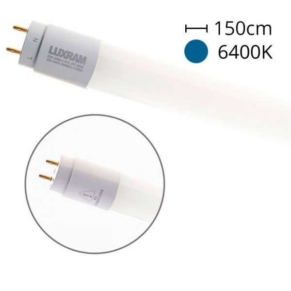 Luxram Lâmpada G13 T8 Tubular Value LED 150cm 22W 6400K 2200lm -a