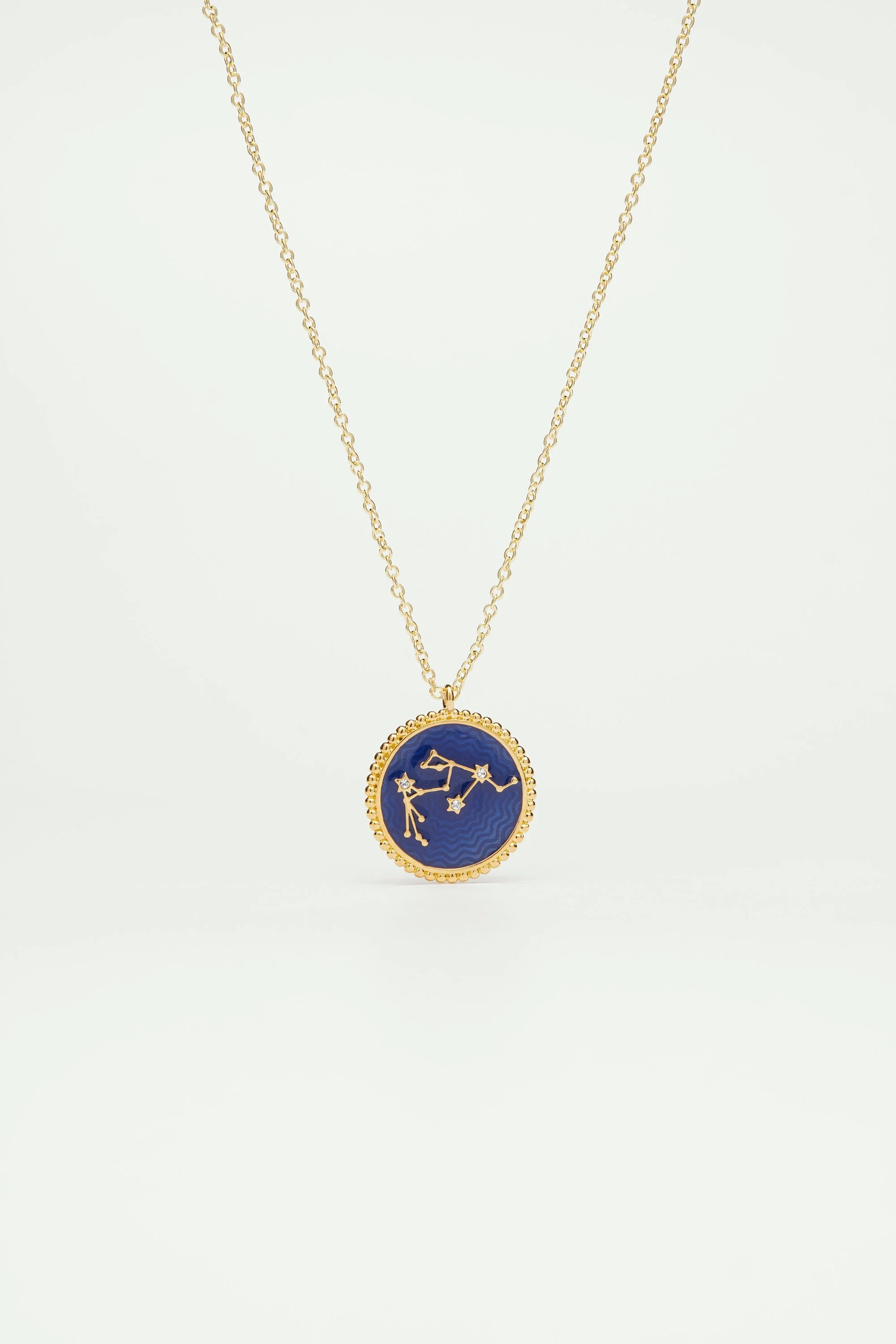 Collier pendentif signe astrologique cancer | Doré
